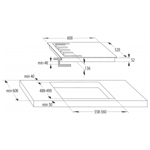 Газовая варочная панель Gorenje GTW642SYW