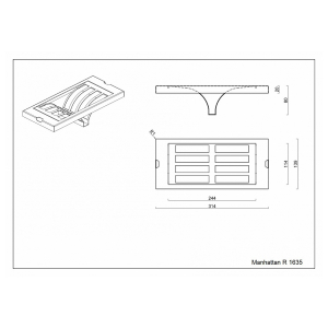 Комплект системы кухонного хранения Reginox Manhattan 70-2-35