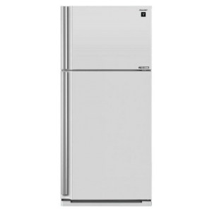 Отдельностоящий двухкамерный холодильник Sharp SJXE55PMWH