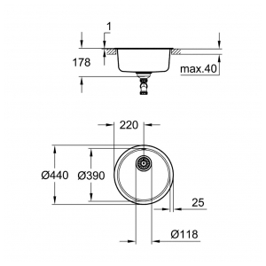 Кухонная мойка Grohe K200 31720SD0