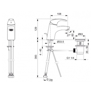 Смеситель Oras 1400F