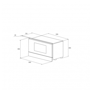 Встраиваемая микроволновая печь Kuppersberg HMW 393 W