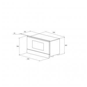 Встраиваемая микроволновая печь Kuppersberg HMW 393 W