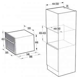 Электрический духовой шкаф Gorenje BCM547S12X