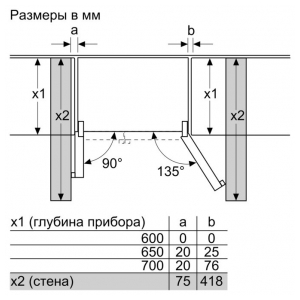 Отдельностоящий Side-by-Side холодильник Bosch KAG93AI30R