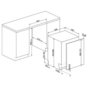 Встраиваемая посудомоечная машина Smeg STL7235L