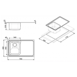 Кухонная мойка Smeg SP791DN