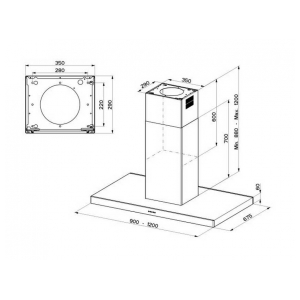 Островная вытяжка Faber STILO ISOLA/SP EG8 X A90