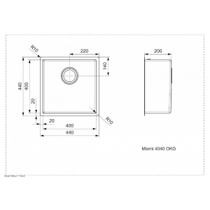 Кухонная мойка Reginox Miami 40x40 Cooper