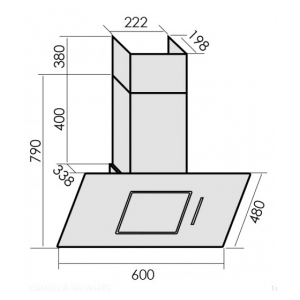 Пристенная вытяжка MBS CAMELLIA 160 WHITE
