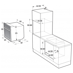 Электрический духовой шкаф Gorenje BO76SYB