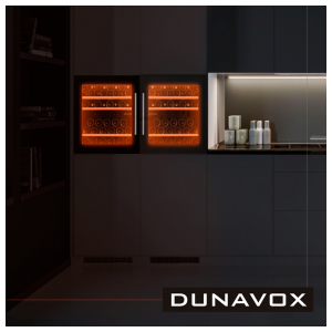 Встраиваемый винный шкаф Dunavox DAB-41.83DB
