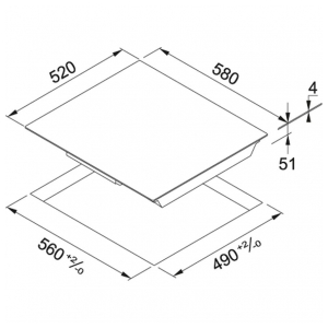 Индукционная варочная панель Franke FHSM 604 4I WH