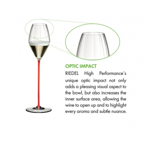 Бокал Riedel HIGH PERFORMANCE CHAMPAGNE GLASS red stem