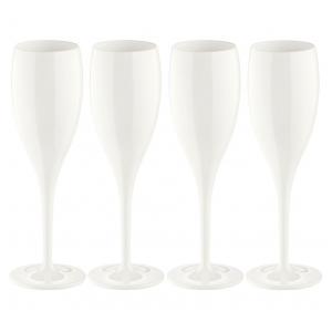 Набор бокалов для шампанского Koziol CHEERS NO. 1, 100 мл, белый