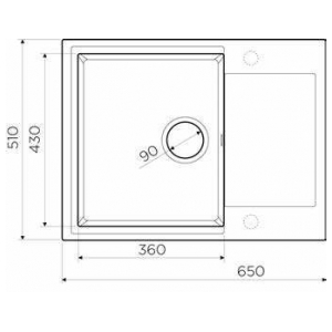 Кухонная мойка Omoikiri Daisen 65-PA Artgranit/пастила