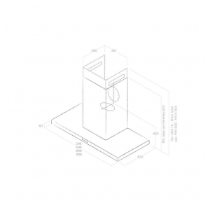 Пристенная вытяжка Elica THIN IX/A/60