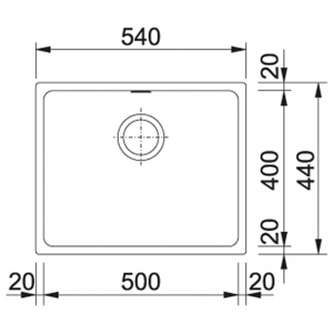 Кухонная мойка Franke KBG 110-50 Fragranite Миндаль