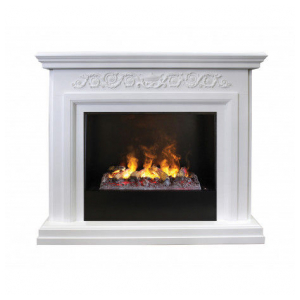 Каминокомплект Real Flame Leticia 26 WT-P511 + Black вставка + 3D Cassette 630