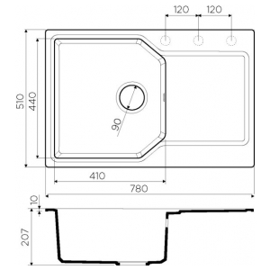 Кухонная мойка Omoikiri Yonaka 78-PA Artgranit/пастила