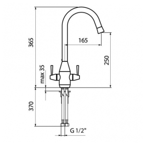 Смеситель Webert CONIC chrom CN780102015