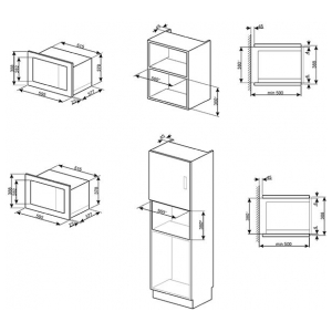 Встраиваемая микроволновая печь Smeg FMI325X