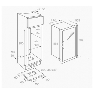 Встраиваемый винный шкаф Teka RVI 35