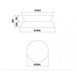 Островная вытяжка Falmec CIRCLE.TECH DAMA IS.60 Copper