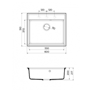 Кухонная мойка Omoikiri Daisen 60-PA пастила
