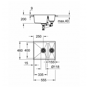 Кухонная мойка Grohe K500 31648AP0