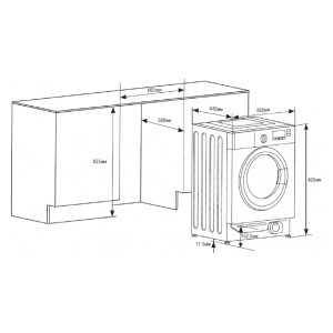 Встраиваемая стиральная машина Graude EWA 60.0