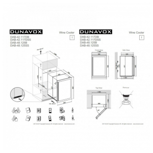 Встраиваемый винный шкаф Dunavox DAB-48.125B