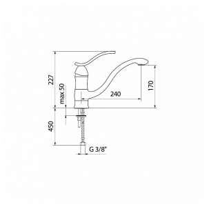 Смеситель Webert STRIKE SK920102 GREY