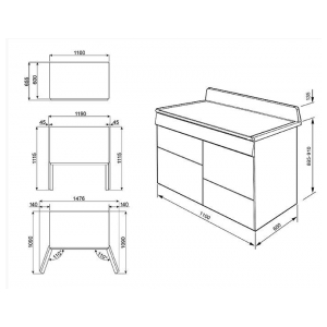 Варочный центр Smeg TR4110P1