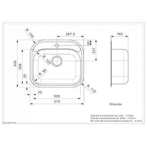 Кухонная мойка Reginox Orlando L