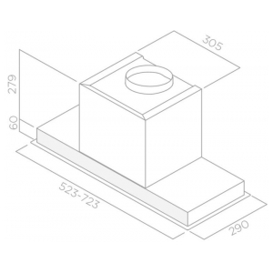 Встраиваемая вытяжка Elica HIDDEN 2.0 IXGL/A/52