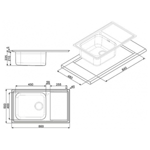 Кухонная мойка Smeg LG861D-2