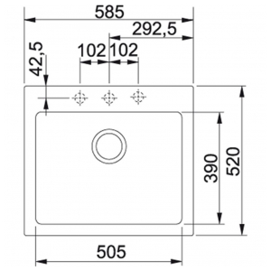 Кухонная мойка Franke MRG 610-58 Fragranite Оникс