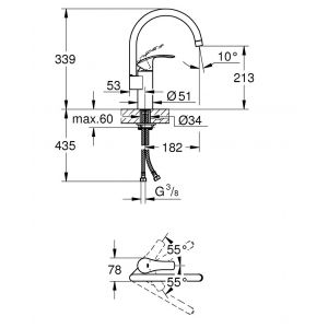 Смеситель Grohe Eurosmart 33202DC2