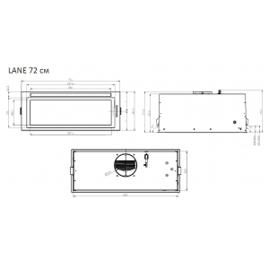 Встраиваемая вытяжка Elica LANE IX/A/72