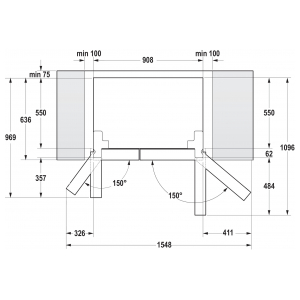 Отдельностоящий Side-by-Side холодильник Gorenje NRS9181MX