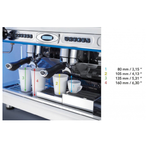Отдельностоящая кофемашина Royal Synchro-T2 3GR SEMIAUTOMATIC 21LT