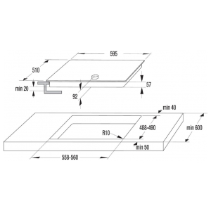 Индукционная варочная панель Gorenje IC6INB