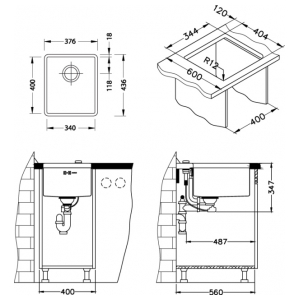 Кухонная мойка Alveus Quadrix 20