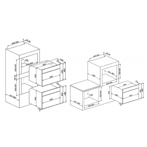 Электрический духовой шкаф Smeg SF4920MCX1