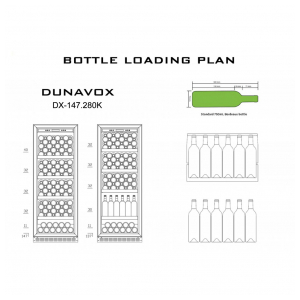 Отдельностоящий винный шкаф Dunavox DX-147.280K