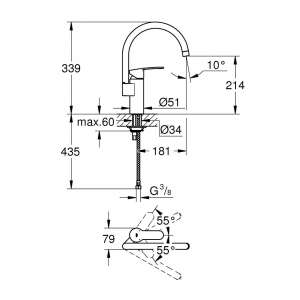 Смеситель Grohe Eurostyle Cosmopolitan 30221002