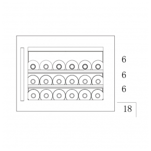 Встраиваемый винный шкаф Temptech OBI45SB