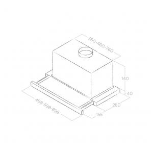 Встраиваемая вытяжка Elica ELITE 14 LUX WH/A/60