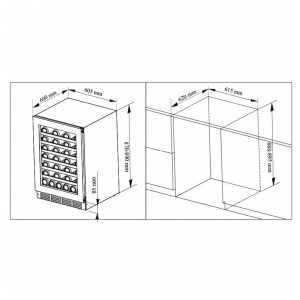 Встраиваемый винный шкаф Cavanova CV060DT